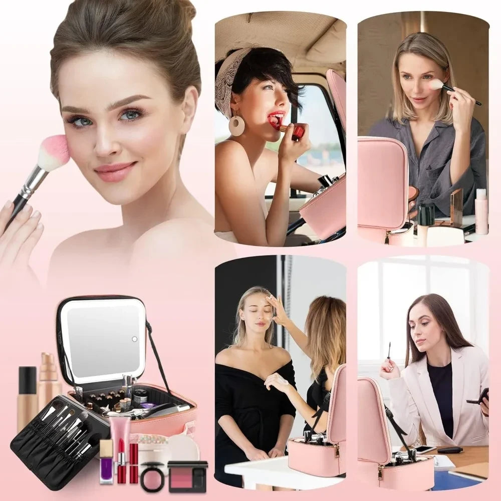 Organizador De Maquillaje Joyero Espejo