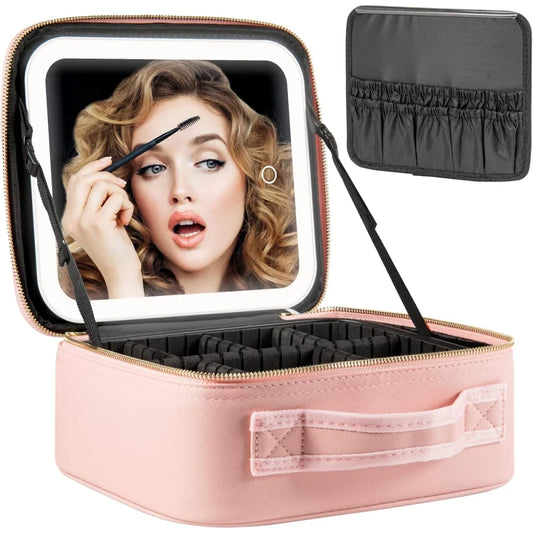 Organizador De Maquillaje Joyero Espejo
