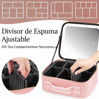 Organizador De Maquillaje Joyero Espejo