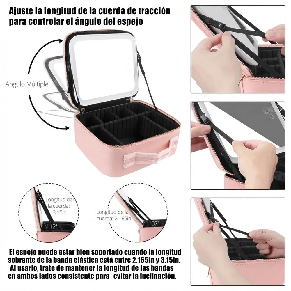 Organizador De Maquillaje Joyero Espejo