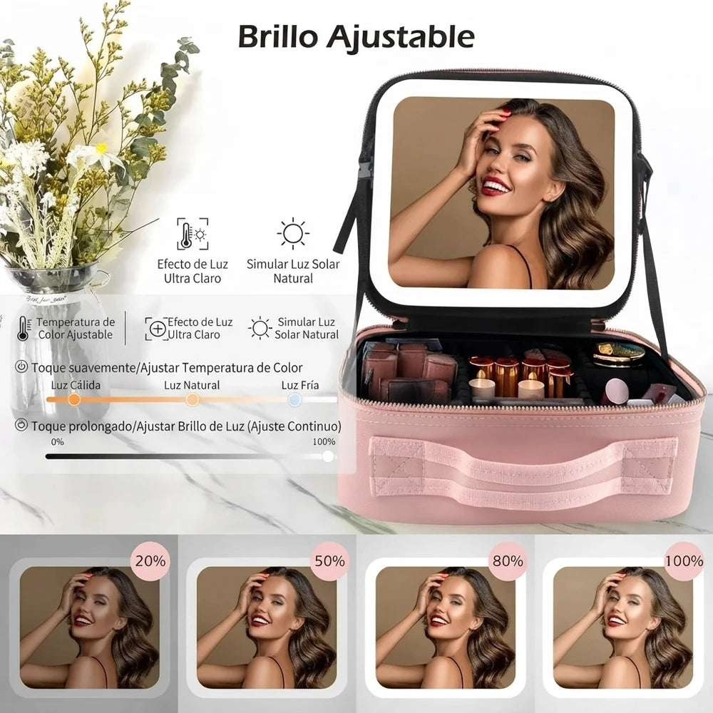 Organizador De Maquillaje Joyero Espejo